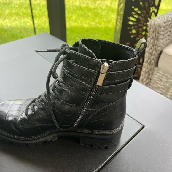 Marc Fisher Lug Sole Black Boots - Picture 2 of 5